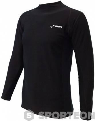 T-Shirt Jungen Finis Thermal Swim Shirt Black