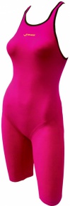 Damen-Badeanzug Finis Fuse Open Back Kneeskin Hot Pink