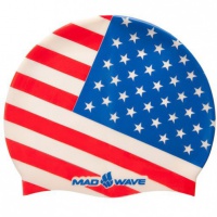 Schwimmütze Mad Wave USA Swim Cap