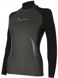 Aqua Sphere Aqua Skin Top Long Sleeve Lady Grey/Black Aqua Sphere Aqua Skin Top Long Sleeve Lady Grey/Black