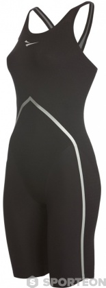 Wettkampf-Schwimmanzug Damen Finis Rival Closed Back Kneeskin Black