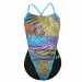 Damen-Badeanzug Michael Phelps Snake Open Back Multicolor/Black