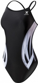 Damen-Badeanzug Tyr Phoenix Diamondfit Black/White