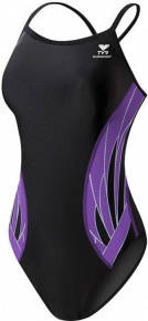 Damen-Badeanzug Tyr Phoenix Diamondfit Black/Purple