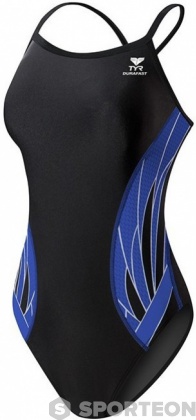 Damen-Badeanzug Tyr Phoenix Diamondfit Black/Blue