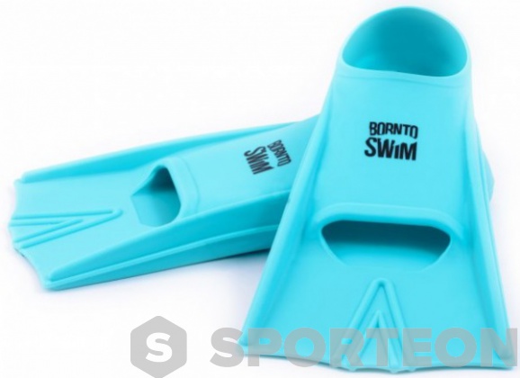 Schwimmflossen BornToSwim Junior Short Fins Turquoise