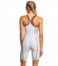 Wettkampf-Schwimmanzug Damen Finis Rival Closed Back Kneeskin White