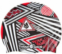 Schwimmkappe Mad Wave Stripes Silicone Schwimmkappe Mad Wave Stripes Silicone