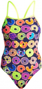 Damen-Badeanzug Funkita Dunking Donuts Single Strap One Piece