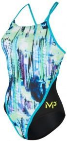 Damen-Badeanzug Michael Phelps Freeze Racing Back Multicolor/Black Damen-Badeanzug Michael Phelps Freeze Racing Back Multicolor/Black