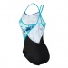 Damen-Badeanzug Michael Phelps Freeze Racing Back Multicolor/Black