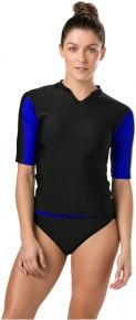 Speedo Hydractive Rash Top Black/Chroma Blue/Bright Zest Speedo Hydractive Rash Top Black/Chroma Blue/Bright Zest