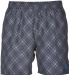 Schwimmshorts Arena Printed Check 2 Boxer Grey/Turquoise