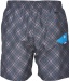 Schwimmshorts Arena Printed Check 2 Boxer Grey/Turquoise