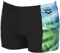 Badehose Herren Arena Cyber Short Black/Sea Blue