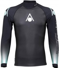 Aqua Sphere Aquaskin Top Long Sleeve Men Black/Turquoise Aqua Sphere Aquaskin Top Long Sleeve Men Black/Turquoise
