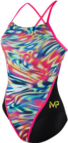 Damen-Badeanzug Michael Phelps Wave Racing Back Multicolor/Black Damen-Badeanzug Michael Phelps Wave Racing Back Multicolor/Black