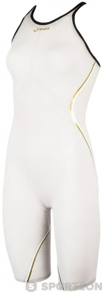 Wettkampf-Schwimmanzug Damen Finis Rival 2.0 Open Back Kneeskin White