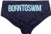 Badehose Herren BornToSwim Sharks Brief Black