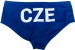 Badehose Herren BornToSwim CZE Brief Blue