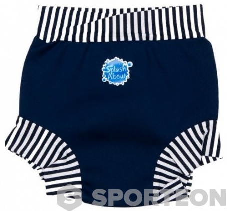 Schwimmanzug für Babys Splash About Happy Nappy White Stripe