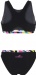 Damen-Badeanzug Aquafeel Stripe Confusion Racerback Black/Multi