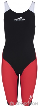 Wettkampf-Schwimmanzug Damen Aquafeel N2K Openback I-NOV Racing Black/Red
