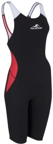 Wettkampf-Schwimmanzug Damen Aquafeel N2K Closedback I-NOV Racing Black/Red