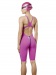 Wettkampf-Schwimmanzug Damen Aquafeel Neck To Knee Oxygen Racing Pink