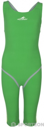 Wettkampf-Schwimmanzug Damen Aquafeel Neck To Knee Oxygen Racing Green