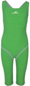 Wettkampf-Schwimmanzug Damen Aquafeel Neck To Knee Oxygen Racing Green