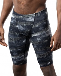 Badehose Herren Tyr American Dream All Over Jammer Black/Grey