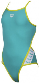 Arena Team Stripe Super Fly Back One Piece Junior Mint/Soft Green Arena Team Stripe Super Fly Back One Piece Junior Mint/Soft Green