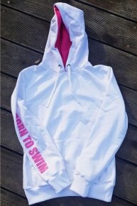 BornToSwim Sweatshirt Hoodie Junior White/Pink BornToSwim Sweatshirt Hoodie Junior White/Pink