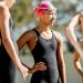 Wettkampf-Badeanzug Mädchen Finis Fuse Open Back Kneeskin Junior Black