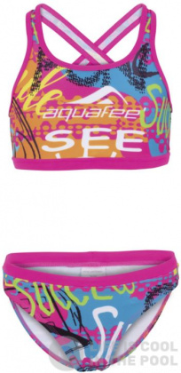 Badeanzug Mädchen Aquafeel Streetart Mini-Crossback Girls Multi
