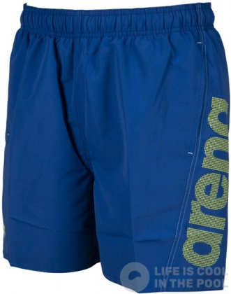 Schwimmshorts Herren Arena Fundamentals Arena Logo Boxer Royal/Soft Green/White