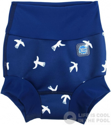 Schwimmanzug für Babys Splash About New Happy Nappy White Birds