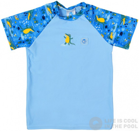 UV-Badeshirt Splash About Short Sleeve Rash Top Crocodile Swamp