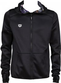 Sweatshirt Herren Arena M Hooded Spacer Reversible F/Z Jacket Black/Iridescent Stripe