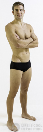 Badehose Herren Finis Aquashort Solid Black