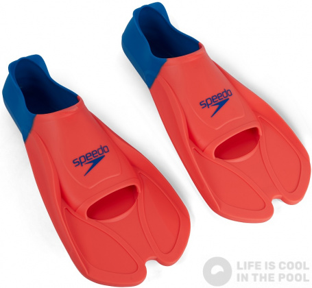 Schwimmflossen Speedo Training Fin Fluro Tangerine/Pool Blue/Blue Flame