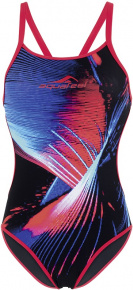 Damen-Badeanzug Aquafeel Red Light VBack Multi