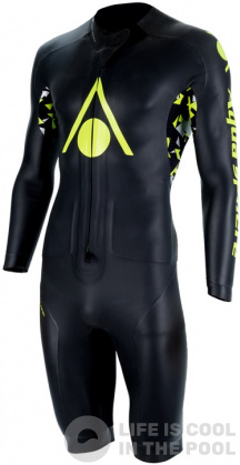 Swim Run Neopren-Shorty Herren Aqua Sphere Aquaskin Swim-Run Limitless V2 Shorty Men Black/Bright Green