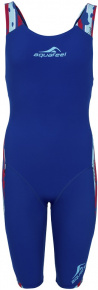 Wettkampf-Schwimmanzug Damen Aquafeel N2K Openback I-NOV Racing Blue
