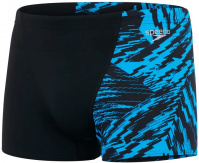 Speedo Allover V-Cut Aquashort Black/Pool Speedo Allover V-Cut Aquashort Black/Pool