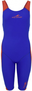 Wettkampf-Schwimmanzug Damen Aquafeel N2K Openback I-NOV Racing Blue/Orange