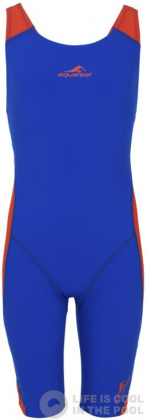 Wettkampf-Badeanzug Mädchen Aquafeel N2K Openback I-NOV Racing Girls Blue/Orange