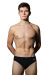 Badehose Herren Swimaholic Brief Black/Grey