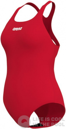 Damen Trainings Badeanzug Arena Solid Swim Pro red